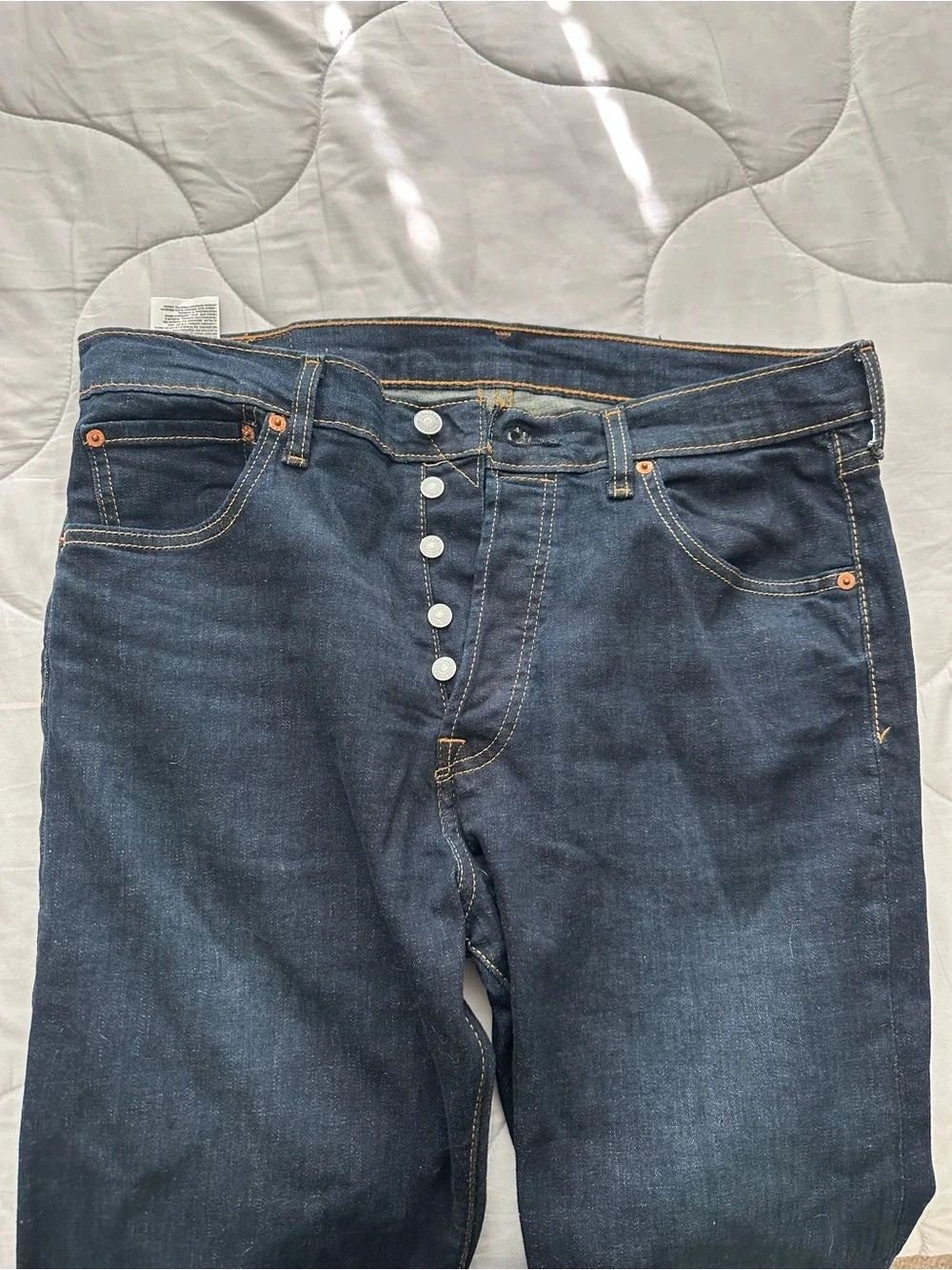 Levi's Straight-Leg Jeans Waist 35 Length 34 - Picture 8 of 8